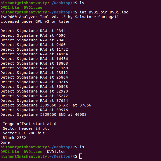 ISO9660 Analyzer Tool